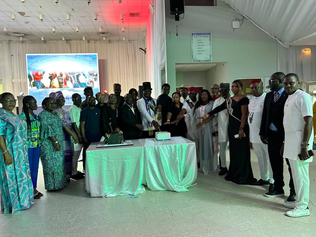Rotary Club of Bonny Island members at the fifth presidential installation